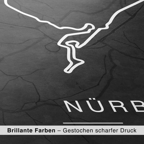 Lade das Bild in den Galerie-Viewer, 3er Set Rennstrecken Poster Deutschland - Dunkel