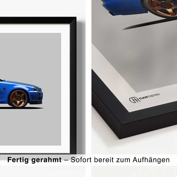 Lade das Bild in den Galerie-Viewer, 2er Set GT-R R34 & R35 Poster