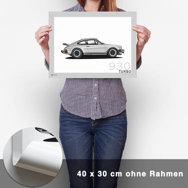Lade das Bild in den Galerie-Viewer, 911 Turbo (930) Artwork Poster - CARTISTRY