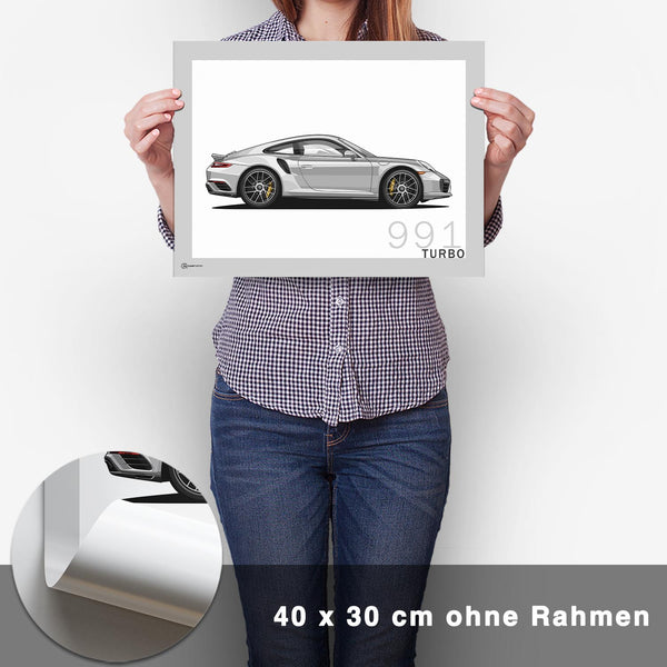 Lade das Bild in den Galerie-Viewer, 911 Turbo (991) Artwork Poster - CARTISTRY