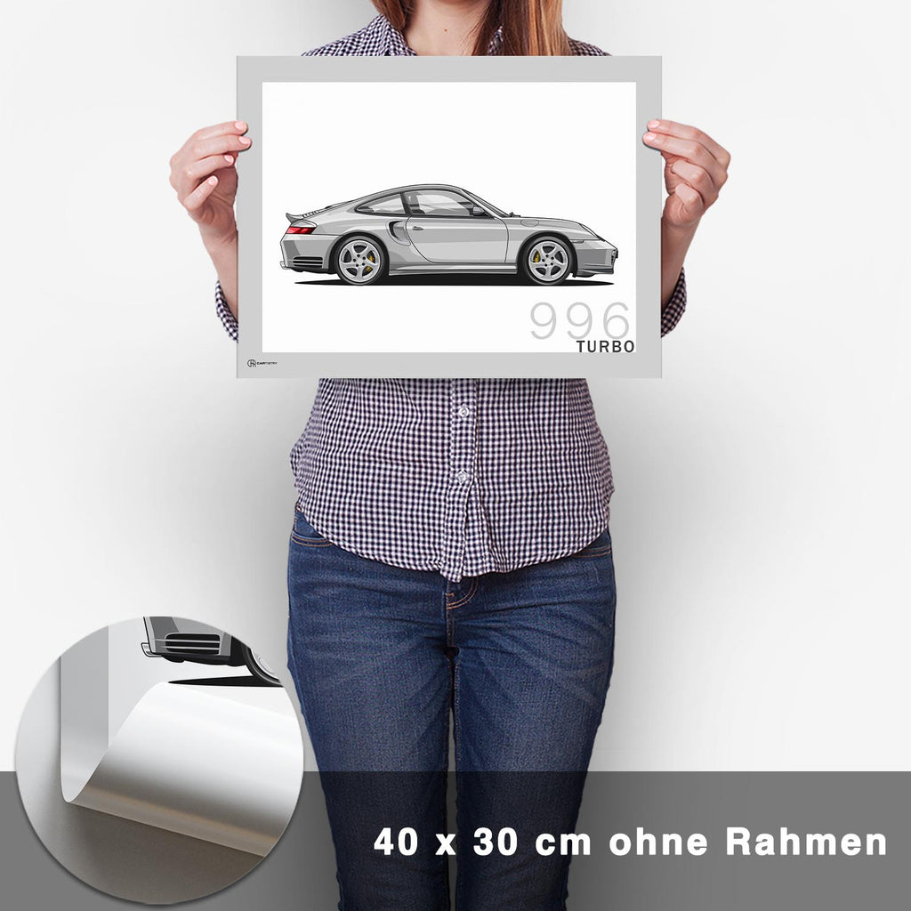 911 Turbo (996) Artwork Poster - CARTISTRY