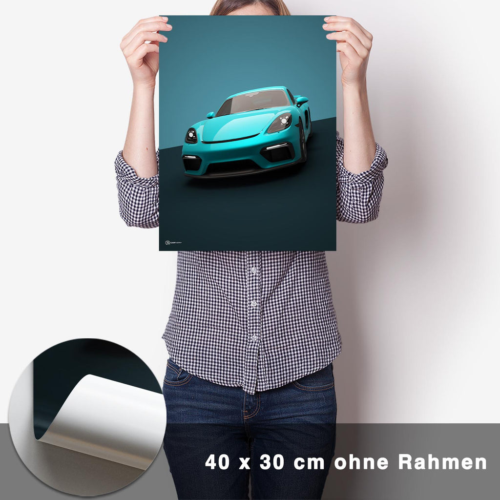 Cayman GT4 Poster - CARTISTRY