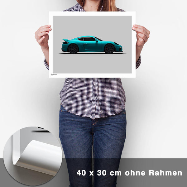 Lade das Bild in den Galerie-Viewer, Cayman GT4 Poster Seite - CARTISTRY