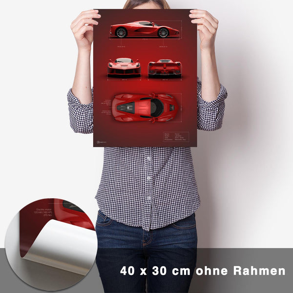 Lade das Bild in den Galerie-Viewer, LaFerrari Technik Poster - CARTISTRY