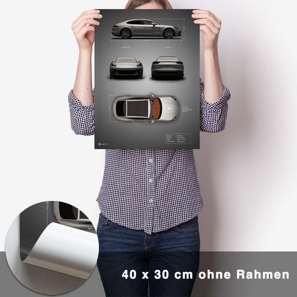 Lade das Bild in den Galerie-Viewer, Panamera Technik Poster - CARTISTRY