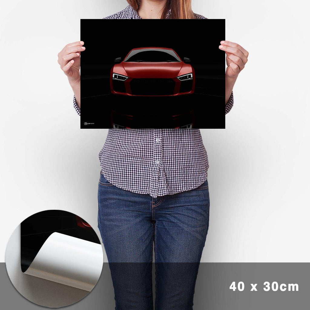 R8 Dark Front Poster - Cartistry