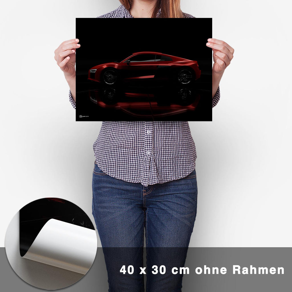 R8 Dark Seite Poster - CARTISTRY