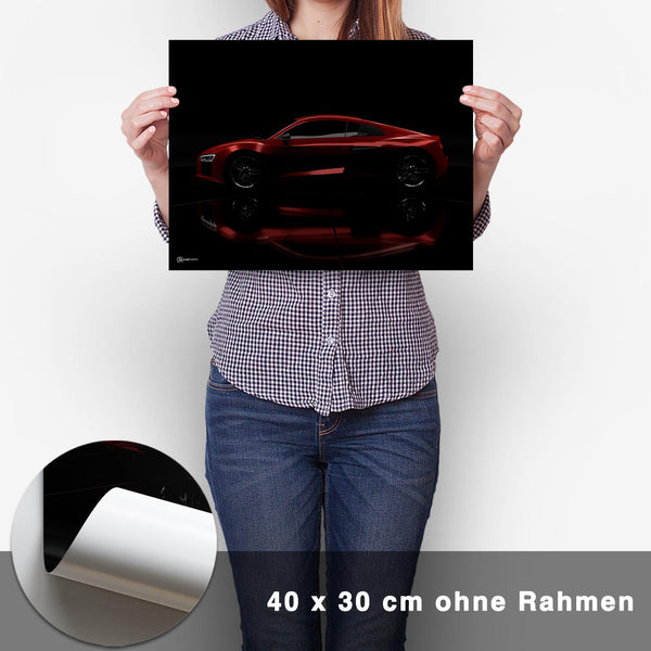Lade das Bild in den Galerie-Viewer, R8 Dark Seite Poster - CARTISTRY