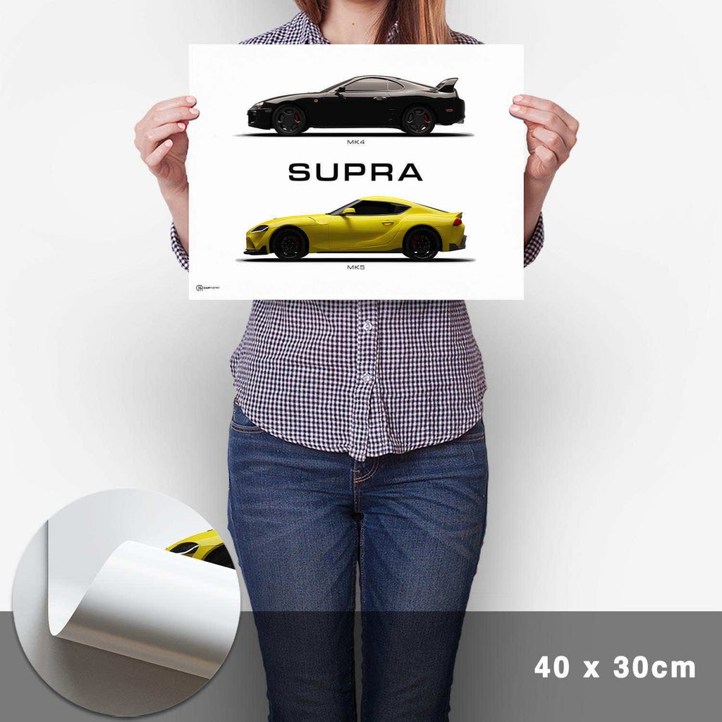 Supra MK4/MK5 Generationen Poster - Cartistry