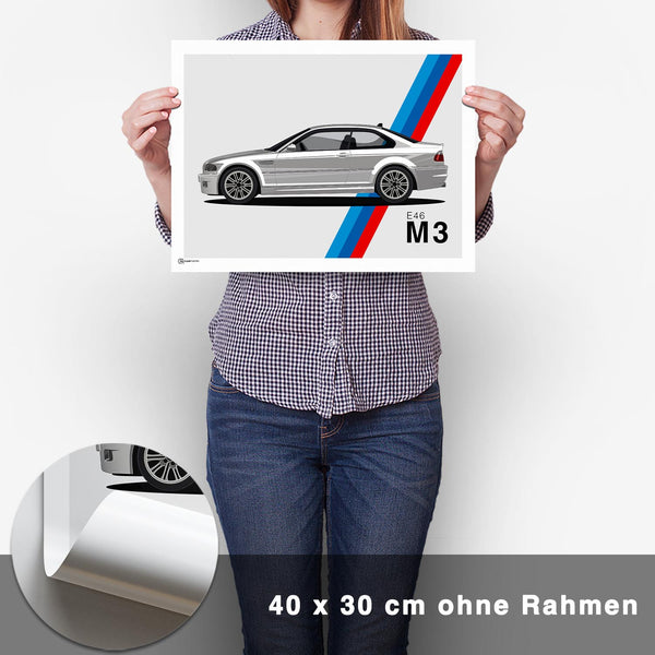 Lade das Bild in den Galerie-Viewer, M3 E46 Artwork Poster - CARTISTRY
