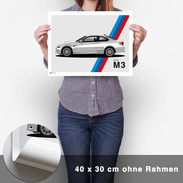 Lade das Bild in den Galerie-Viewer, M3 E92 Artwork Poster - CARTISTRY
