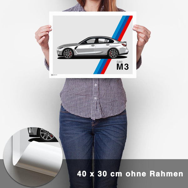 Lade das Bild in den Galerie-Viewer, M3 G80 Artwork Poster - CARTISTRY