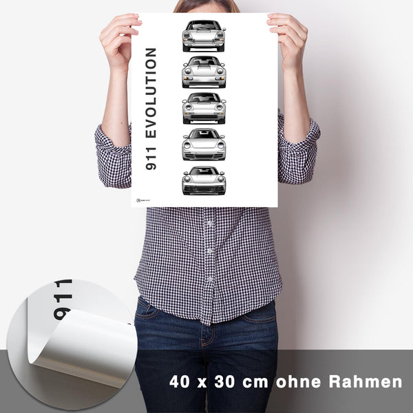 Lade das Bild in den Galerie-Viewer, 911 Generationen Poster - CARTISTRY