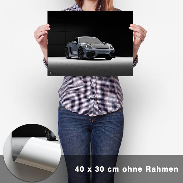 Lade das Bild in den Galerie-Viewer, Cayman GT4 RS Poster - CARTISTRY