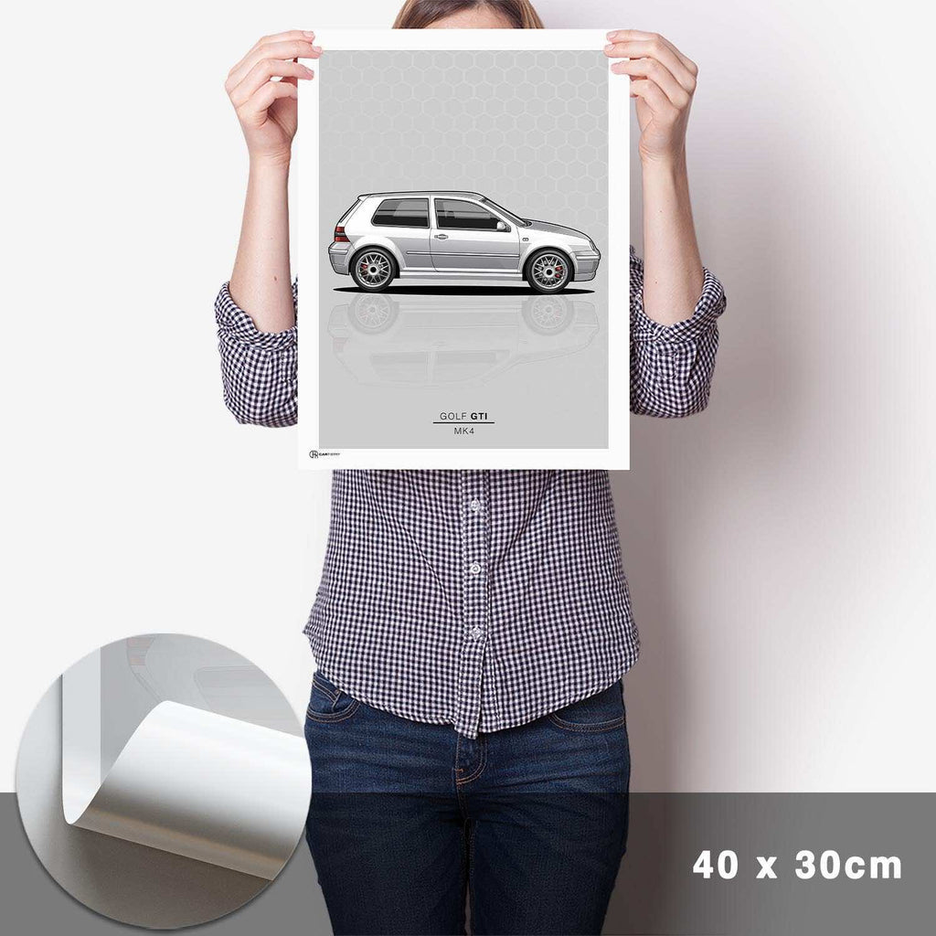 Golf 4 GTI Poster - Cartistry