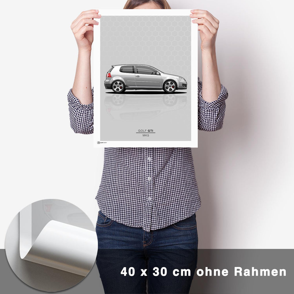 Golf 5 GTI Poster - CARTISTRY