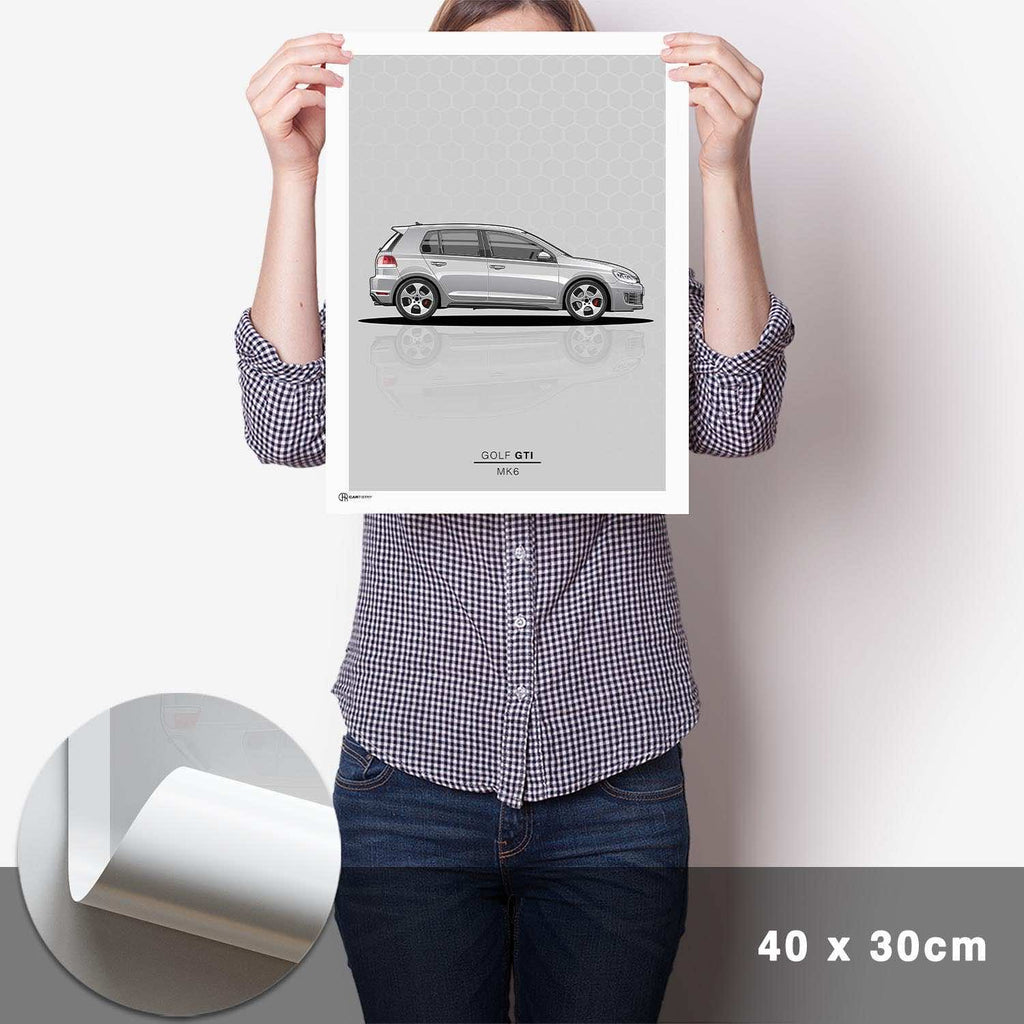 Golf 6 GTI Poster - Cartistry
