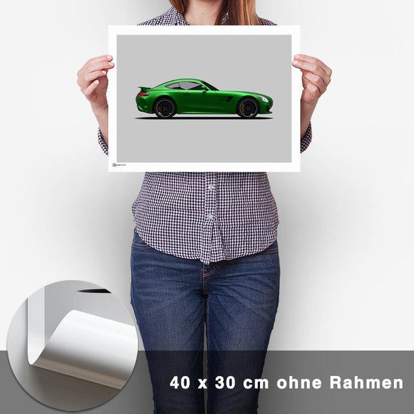 Lade das Bild in den Galerie-Viewer, AMG GT R Poster Seite - CARTISTRY