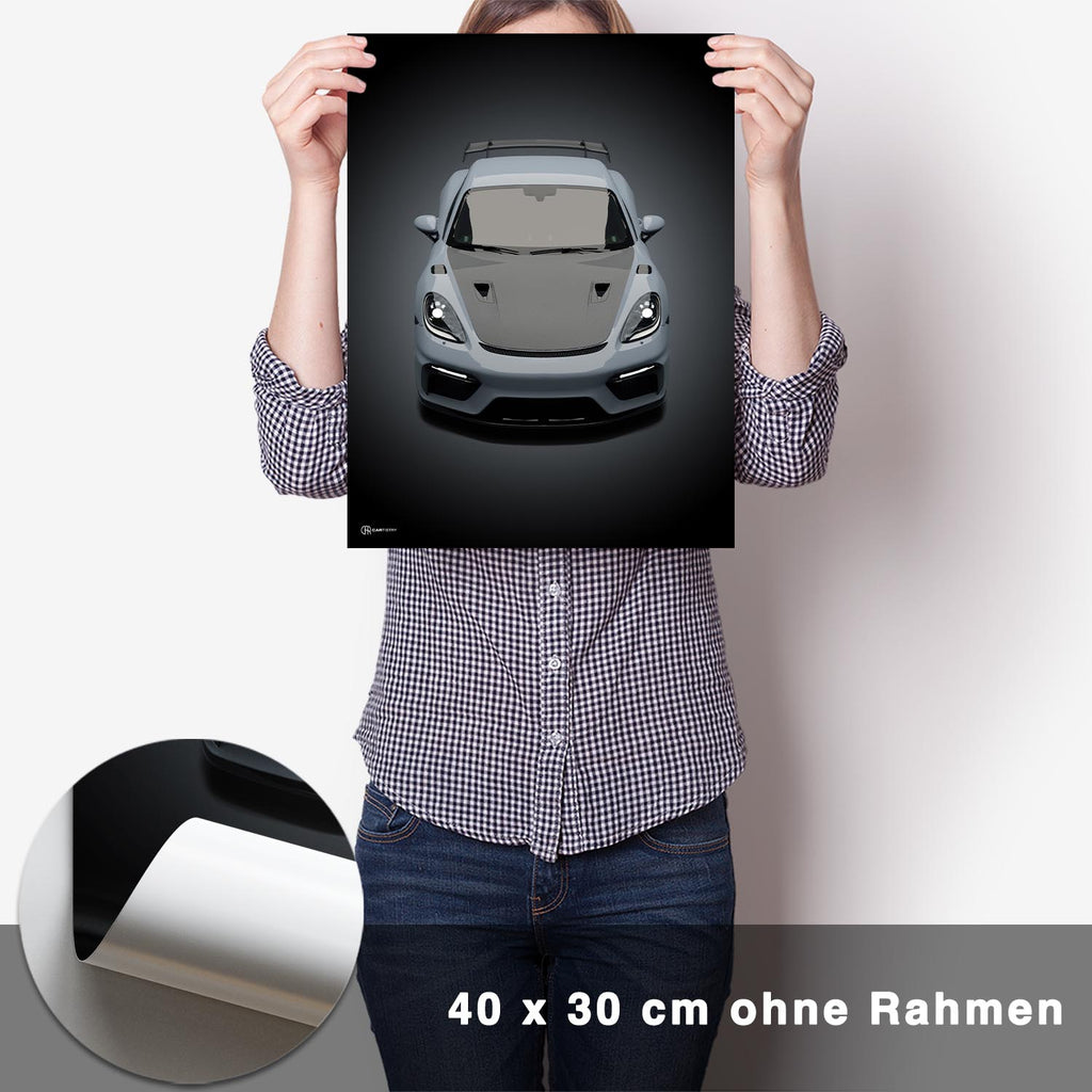 Cayman GT4 RS Poster Front - CARTISTRY