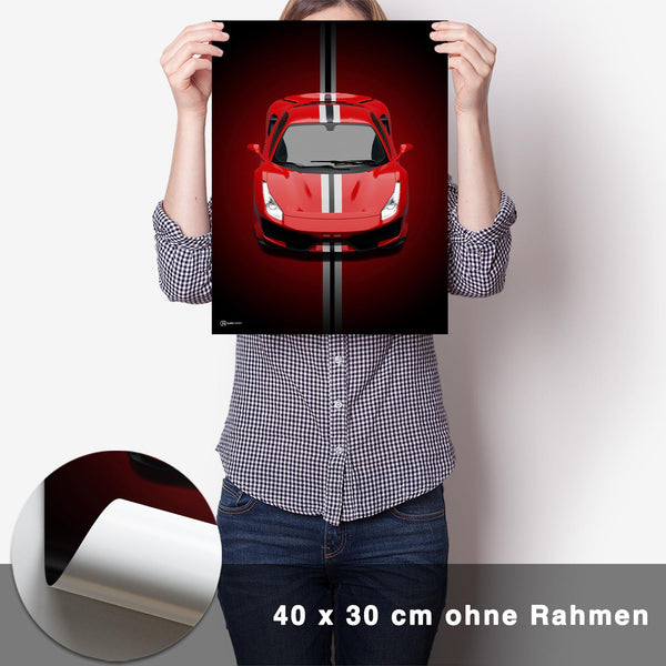 Lade das Bild in den Galerie-Viewer, 488 Pista Poster - CARTISTRY