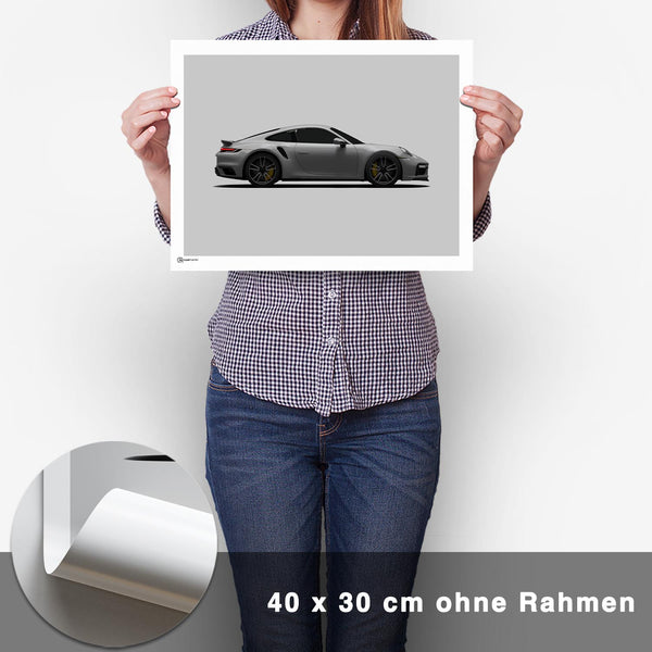 Lade das Bild in den Galerie-Viewer, 911 Turbo (992) Poster Seite - CARTISTRY