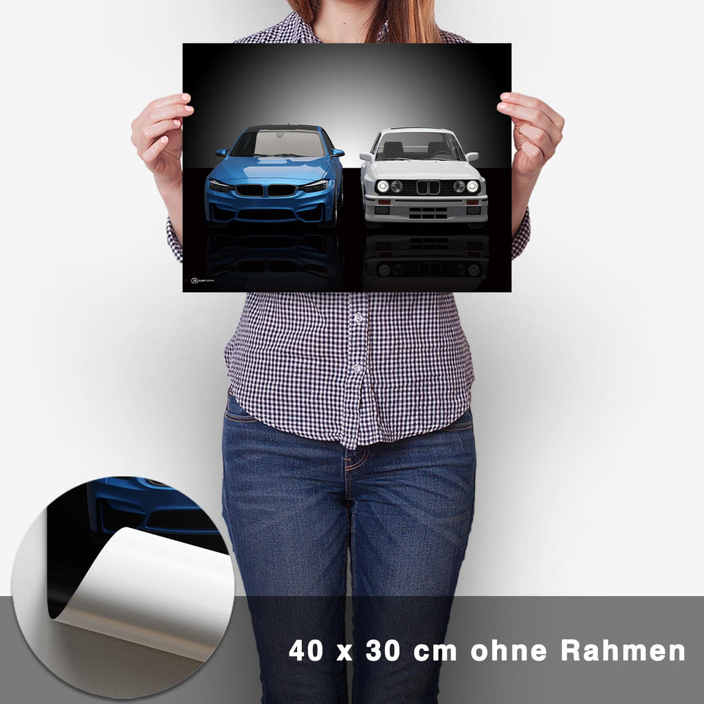 M3 Generationen E30/F80 Poster - CARTISTRY