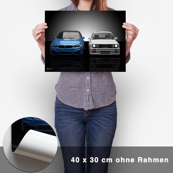 Lade das Bild in den Galerie-Viewer, M3 Generationen E30/F80 Poster - CARTISTRY