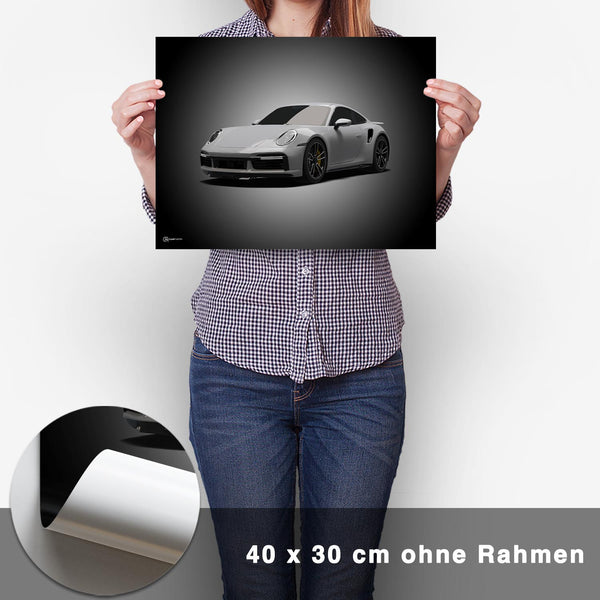 Lade das Bild in den Galerie-Viewer, 911 Turbo (992) Poster Front - CARTISTRY