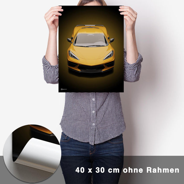 Lade das Bild in den Galerie-Viewer, Corvette C8 Poster - CARTISTRY