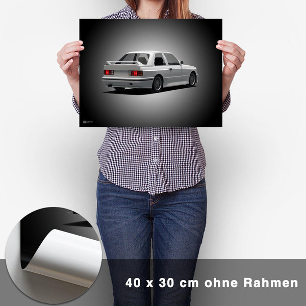 Lade das Bild in den Galerie-Viewer, M3 E30 Poster Heck - CARTISTRY