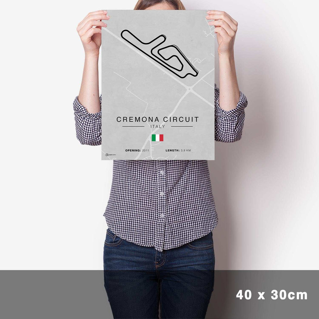 Cremona Rennstrecken Poster - Hell - Cartistry