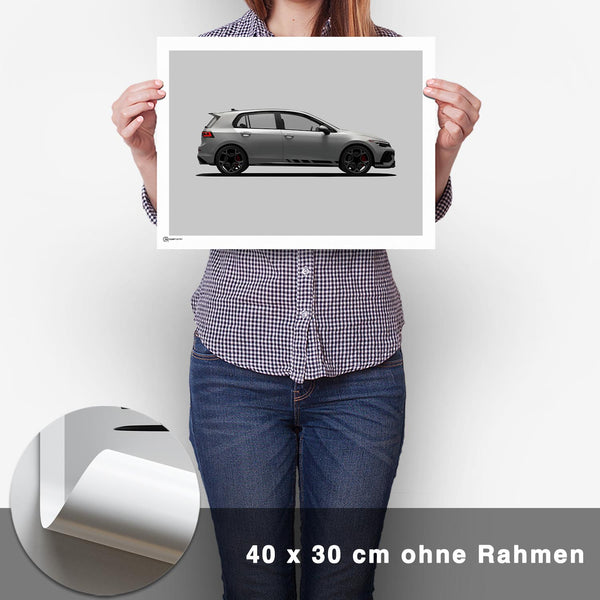 Lade das Bild in den Galerie-Viewer, Golf 8 GTI Poster Seite - CARTISTRY