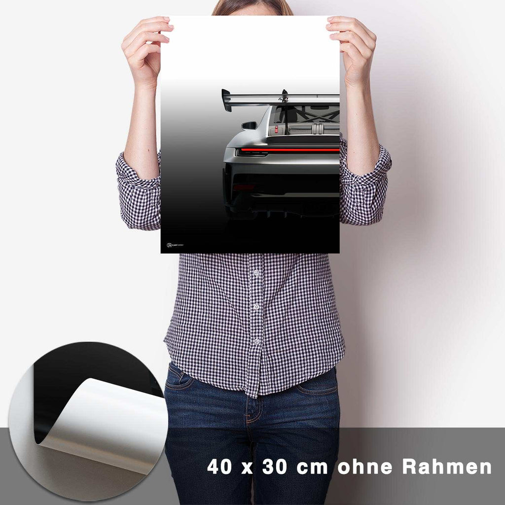 911 GT3 RS (992) Heck Poster - Cartistry