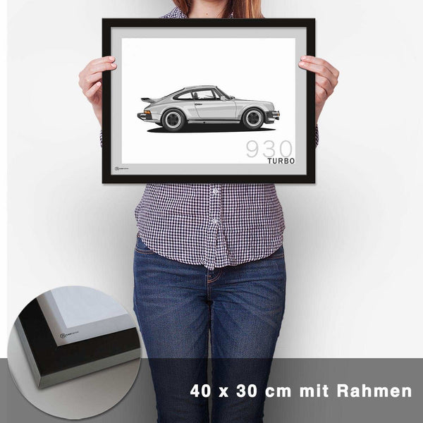 Lade das Bild in den Galerie-Viewer, 911 Turbo (930) Artwork Poster - CARTISTRY