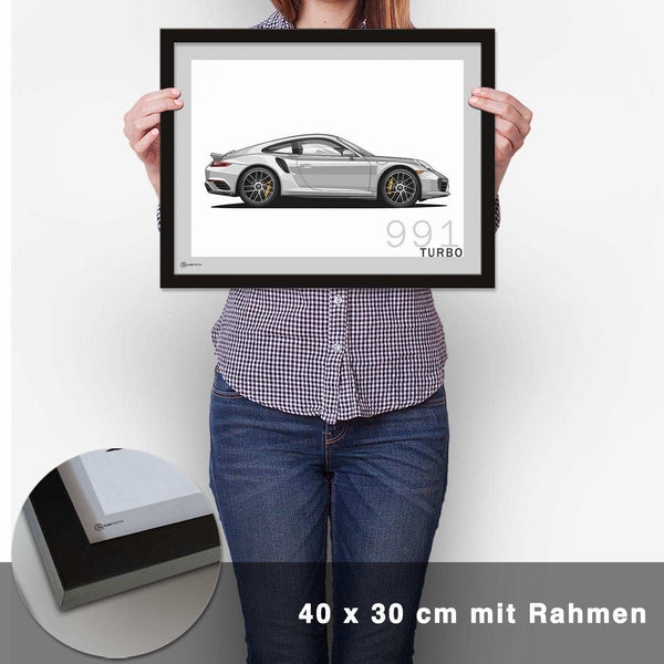 Lade das Bild in den Galerie-Viewer, 911 Turbo (991) Artwork Poster - CARTISTRY