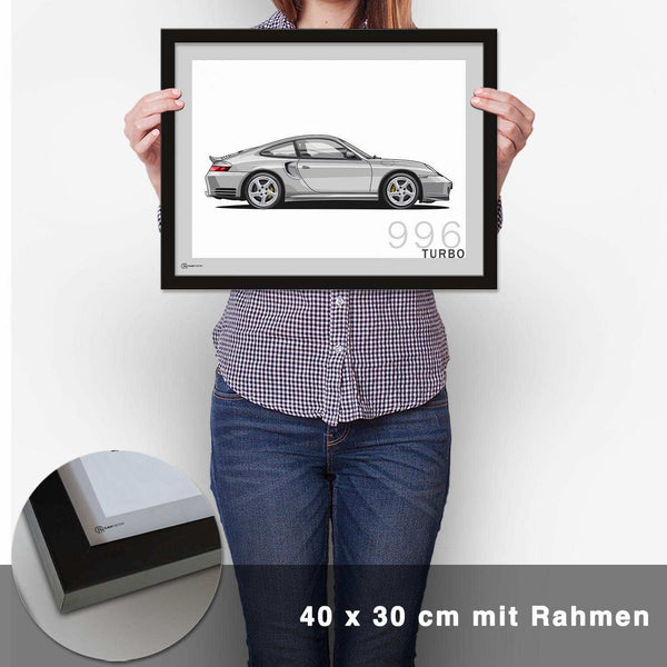 Lade das Bild in den Galerie-Viewer, 911 Turbo (996) Artwork Poster - CARTISTRY
