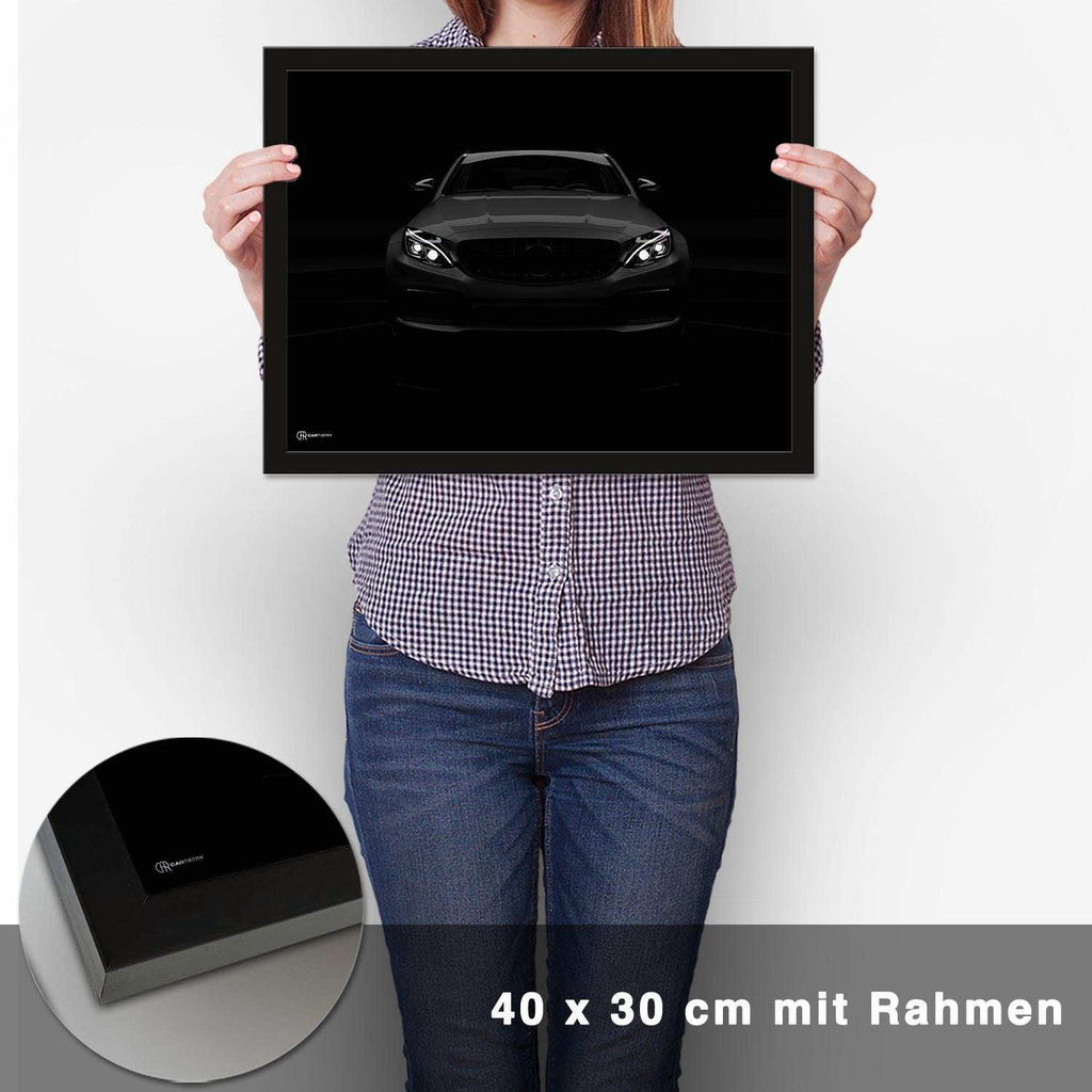 C63 AMG Dark Front Poster - CARTISTRY