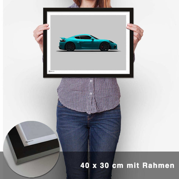 Lade das Bild in den Galerie-Viewer, Cayman GT4 Poster Seite - CARTISTRY