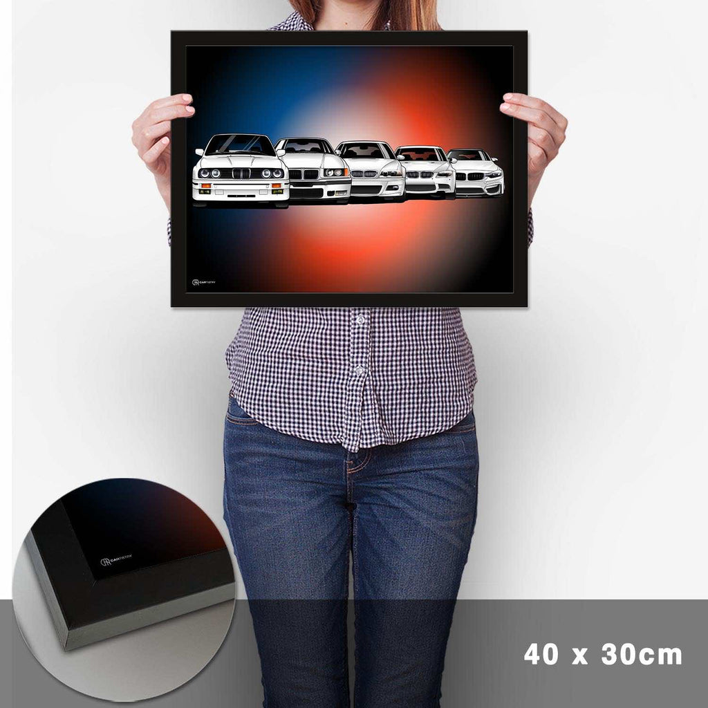 M3 Generationen Poster Front Dunkel - Cartistry