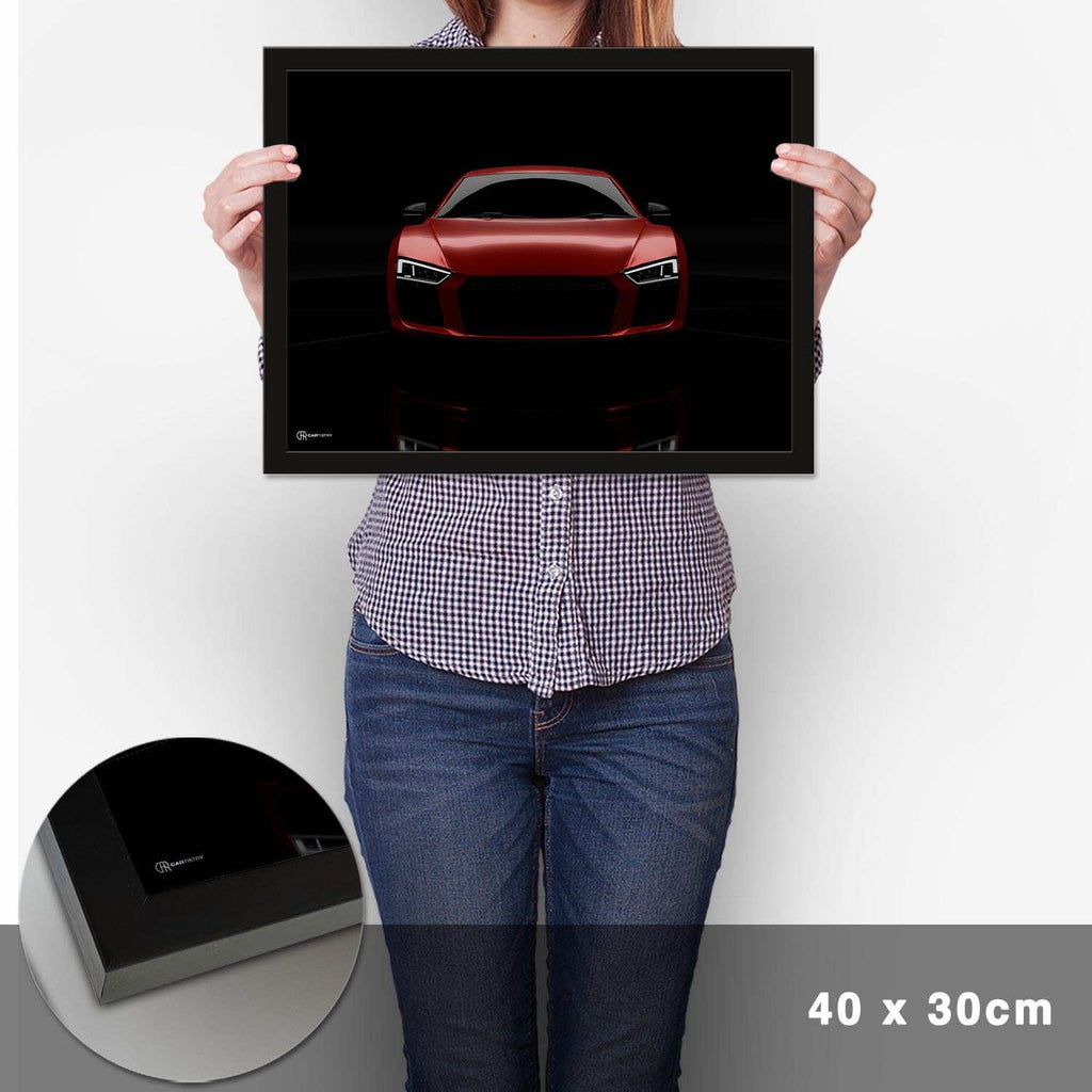 R8 Dark Front Poster - Cartistry