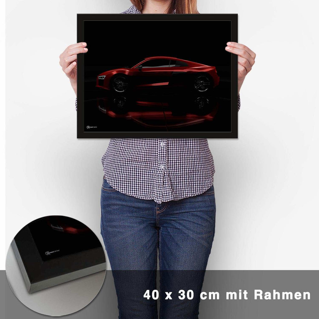 R8 Dark Seite Poster - CARTISTRY