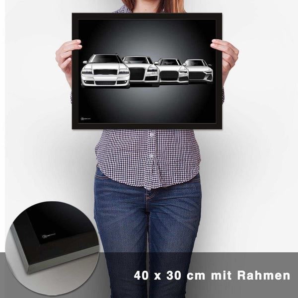 Lade das Bild in den Galerie-Viewer, RS6 Generationen Poster Horizontal - CARTISTRY