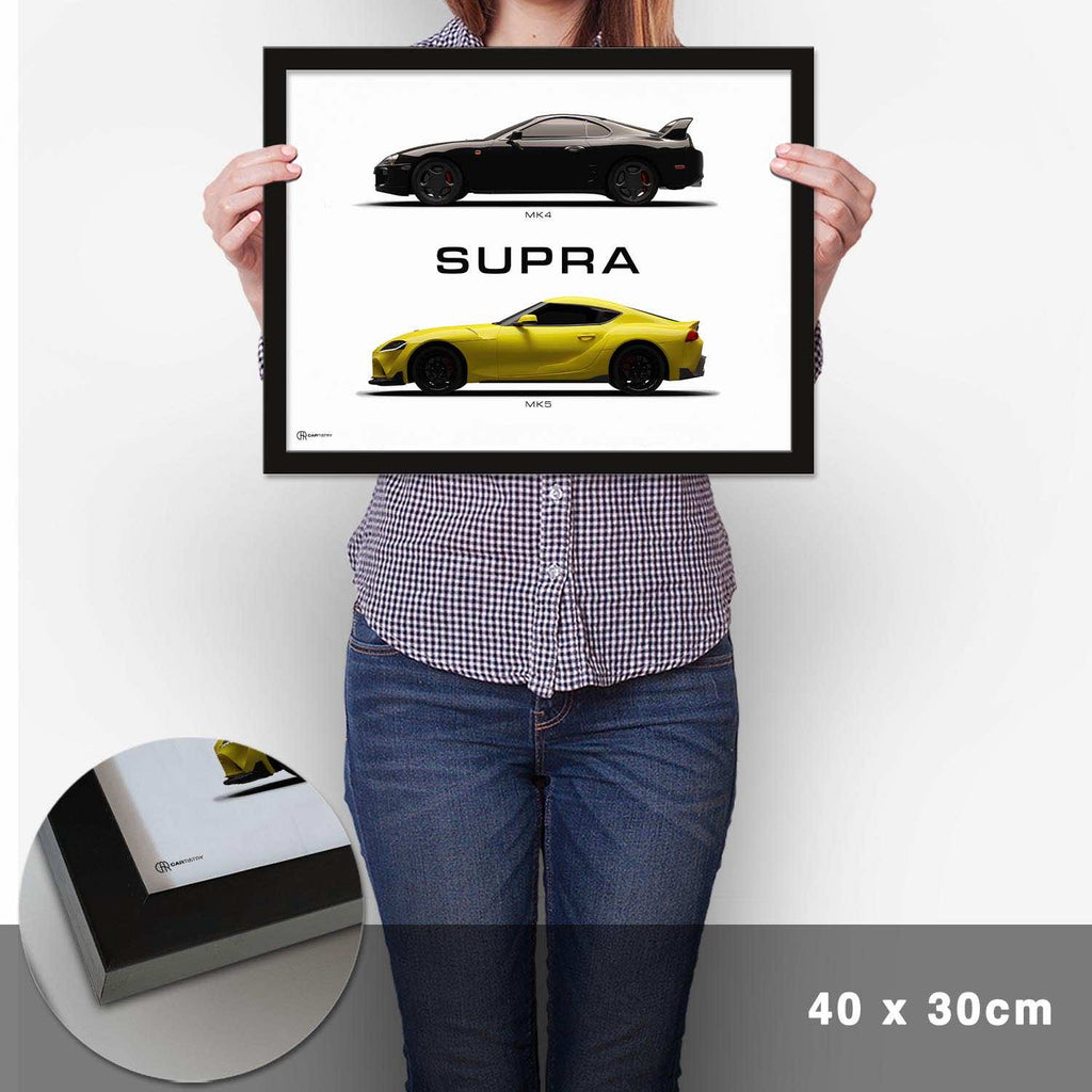 Supra MK4/MK5 Generationen Poster - Cartistry