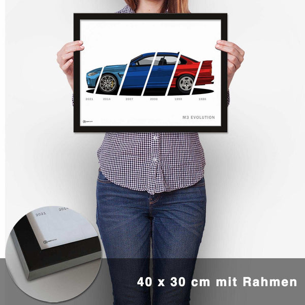 Lade das Bild in den Galerie-Viewer, M3 Generationen Poster - CARTISTRY