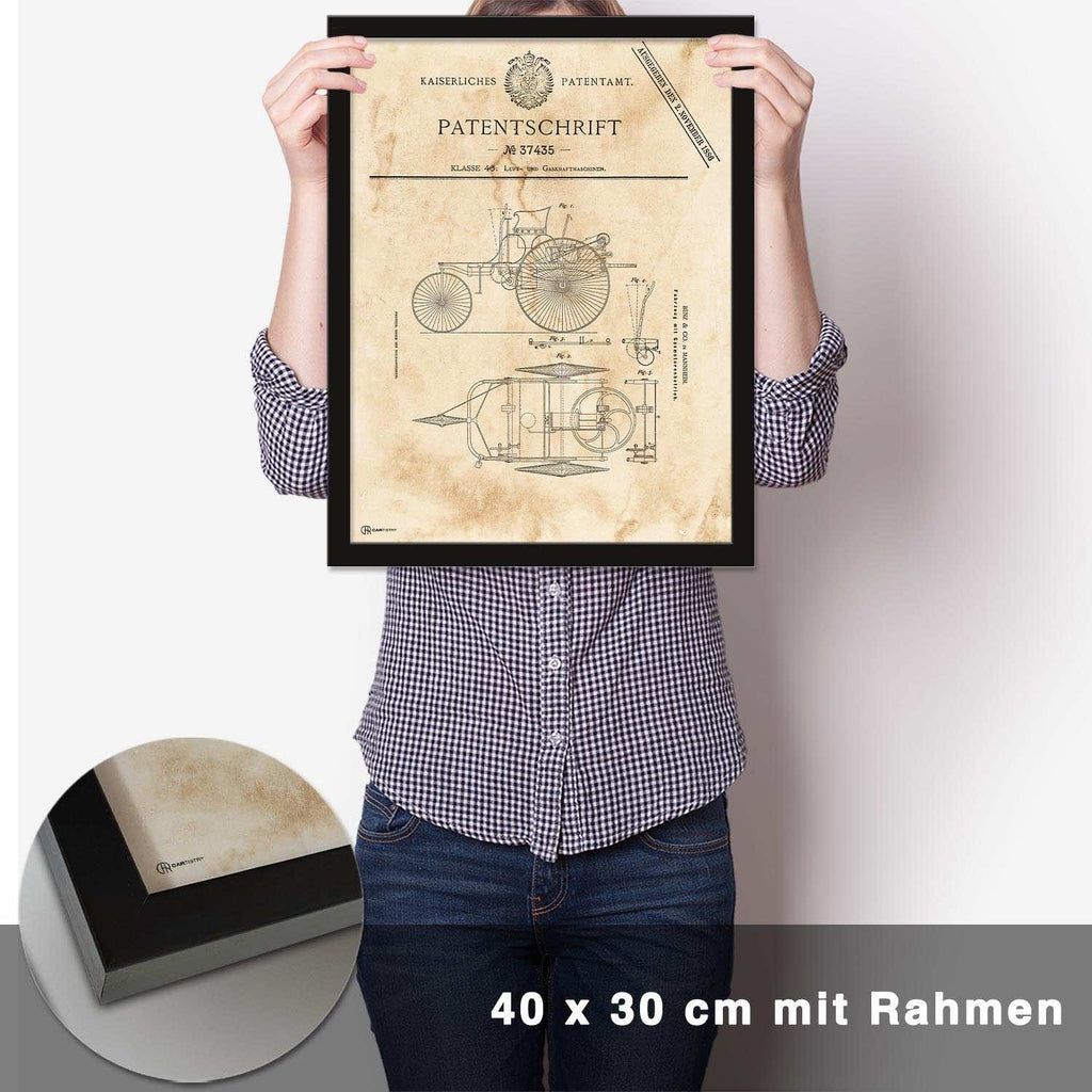 Patent Poster Carl Benz - CARTISTRY