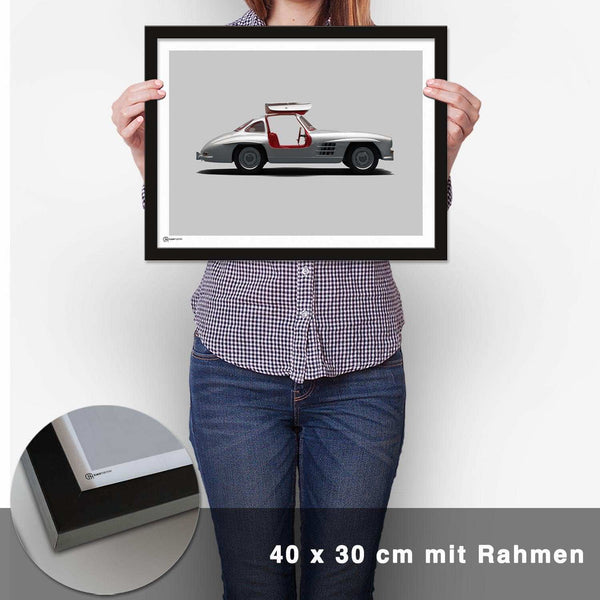 Lade das Bild in den Galerie-Viewer, 300 SL Poster Seite - CARTISTRY