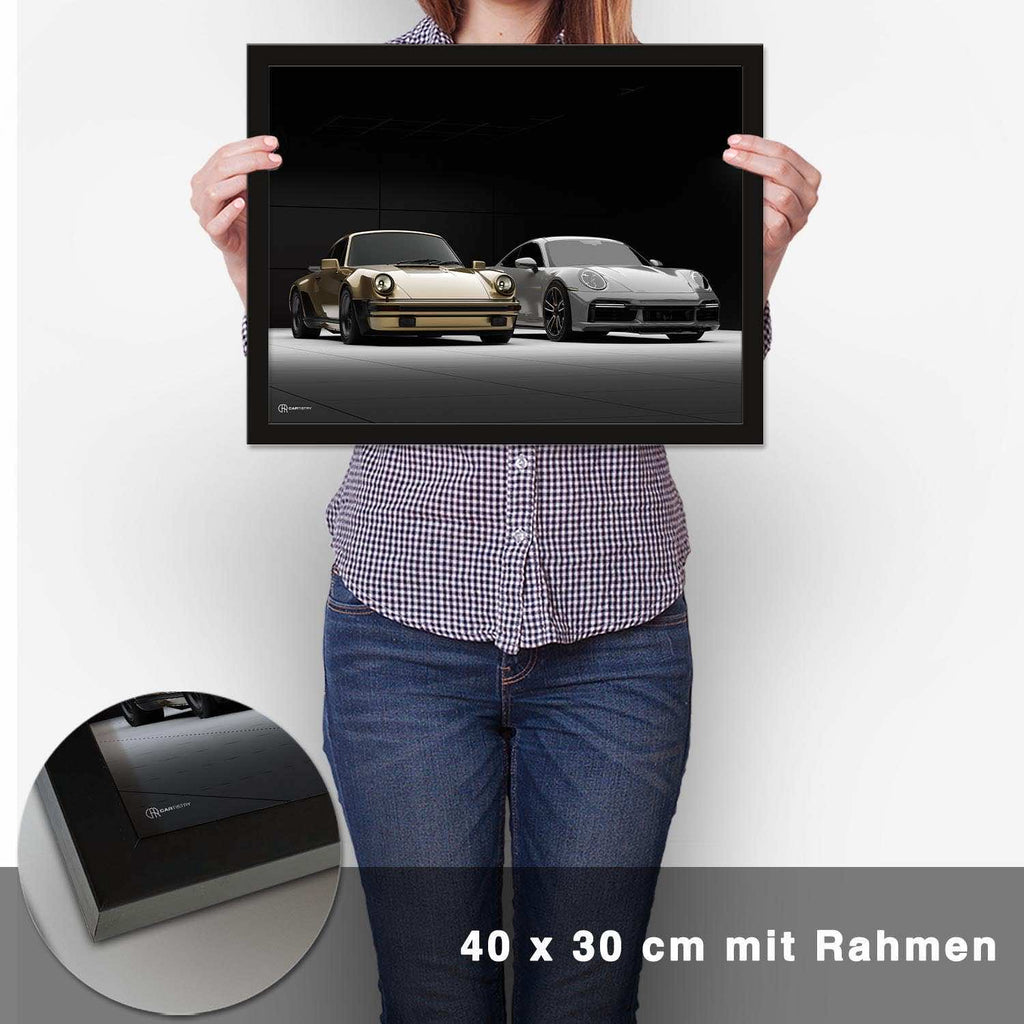 911 Turbo Generationen (930/992) Poster - CARTISTRY
