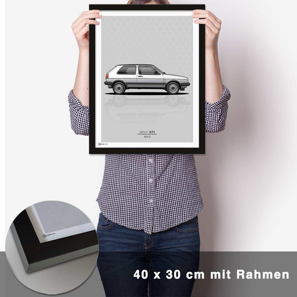 Lade das Bild in den Galerie-Viewer, Golf 2 GTI Poster - CARTISTRY