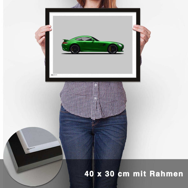 Lade das Bild in den Galerie-Viewer, AMG GT R Poster Seite - CARTISTRY