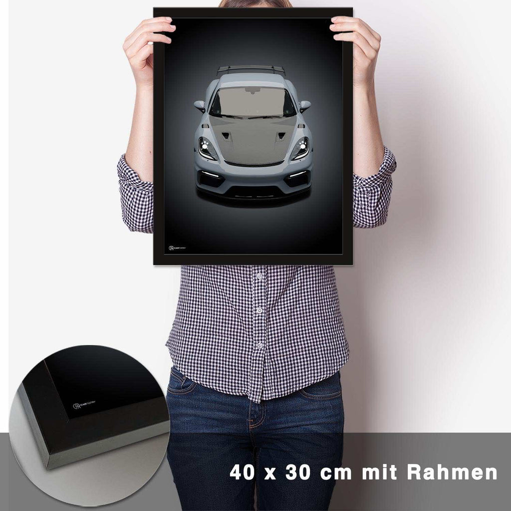 Cayman GT4 RS Poster Front - CARTISTRY
